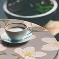 thumbnail image 3 of Ambesonne Japanese Boho Fitted Round Tablecloth, Springtime Art Sakura, 45"- 56" Diameter, Pale Purpleblue Blush, 3 of 5