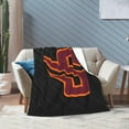 thumbnail image 6 of Susquehanna University Logo Fleece Blanket, Very Soft Microfiber Flannel Blanket for Couch Warm and Cozy for All Seasons, 6 of 6