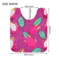 thumbnail image 3 of Toilet Rug U-Shaped Bathroom Rugs Non-Slip Soft Plush Machine Washable Contour Bath Mat Dragon Fruit and Leaf 24x20, 3 of 9