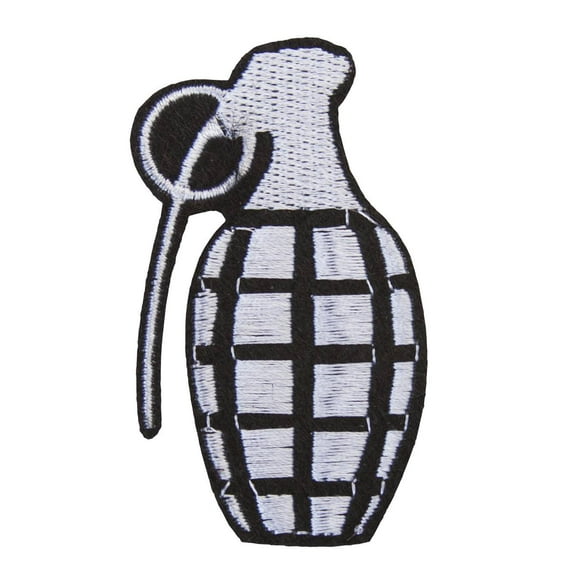 Hand Grenade Embroidery Patch