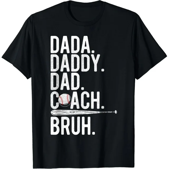Baseball Coach Dad Funny Father’s Day Sports Humor Unisex T-Shirt K3702, S-5XL