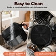 thumbnail image 5 of Air Fryer 6QT Toaster Oven, Kitchen Appliances with 8 Cooking Presets, 8-in-1 Max Crisp, Air Fry, Roast, Bake, Reheat and Dehydrate, 140°–400°F, Precise Heating Even Results for Kitchen, 5 of 8