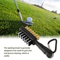 thumbnail image 4 of Soidarity Cepillo de limpieza de palos de Golf de plástico, cepillos de ranura de doble cara de mano, accesorios de herramientas de de Golf Blanco, 4 of 6