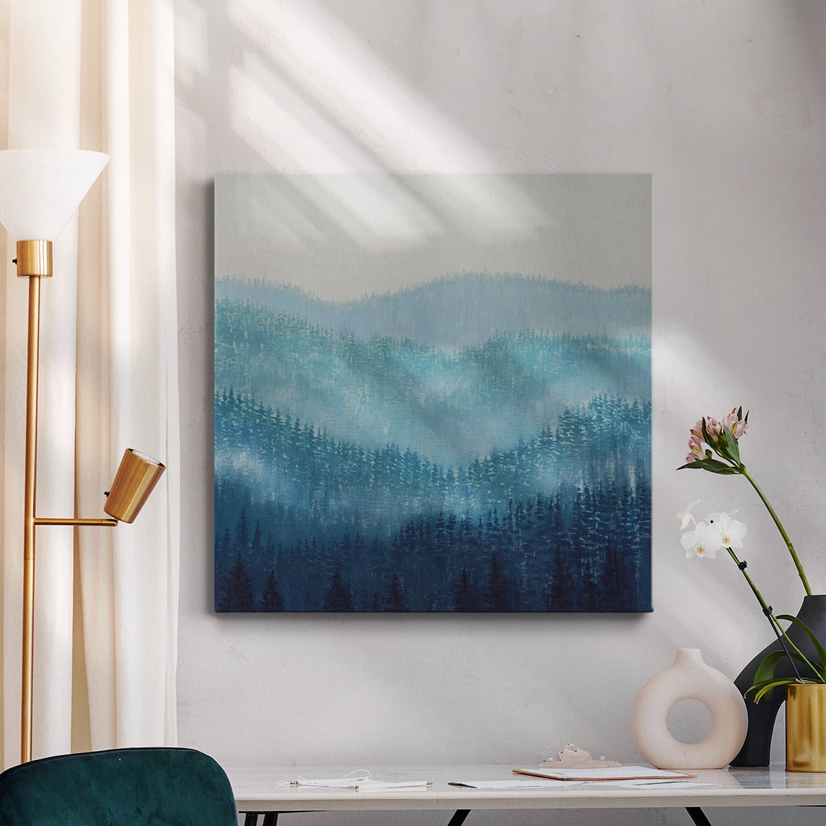 Wexford Home Smoky Ridge II-Premium Gallery Wrapped Canvas, 32" x 32" - Ready to Hang