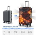 thumbnail image 6 of Daiia Western Fire Cowboy Luggage Cover, Thickened Washable Travel Luggage Covers, Elastic Unique Baggage Covers for 18-20 inch Luggage-Small, 6 of 9