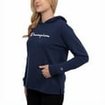 thumbnail image 2 of Champion Womens Logo Jersey Hoodie Pullover,Imperial Indigo,X-Large, 2 of 6