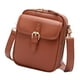 thumbnail image 3 of Bolso bandolera retro ligero unisex multiusos para viajes y deportes al aire libre marrón, 3 of 8