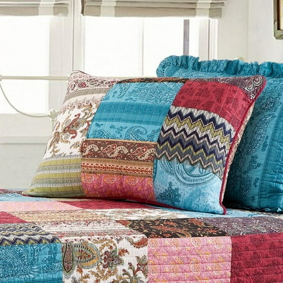 Global Trends Napa Quilted Bed Pillow Sham, King 20" x 36"