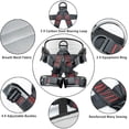 thumbnail image 2 of Adjustable Thickness Climbing Harness Half Body Harnesses For Fire Rescuing Caving Rock Climbing Rappelling Tree Protect Waist Safety Belts (Black), 2 of 9