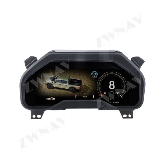 ZWNAV For Ford F150 2015-2020 Digital Cluster Car LCD Dashboard Panel Virtual Cockpit Instrument Speedometer Screen Unit