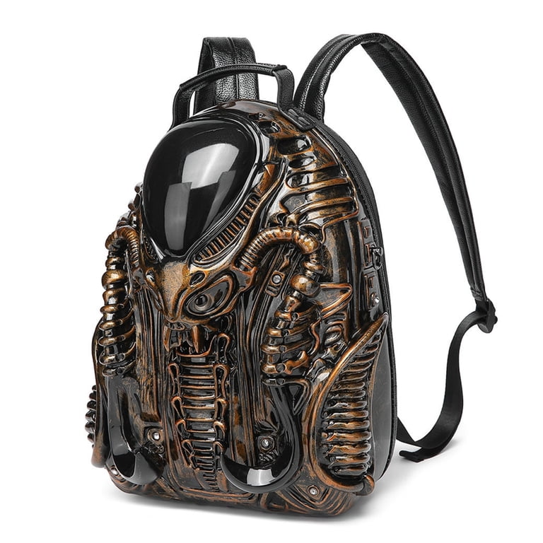 1926 3D Xenomorph Shaped Backpack, Cool Alien Backpack Water-Resistant Amazon.com | 3D Xenomorph Shaped Backpack Cool Predalien  main image 2