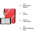 thumbnail image 4 of NeatoTek Spark Dual-Sided Baseball Cards Binder - 40 Pages, 720 Pockets, Organize and Protect Your Sports Collection with Trading Card Sleeves and Holder, Red, 4 of 7