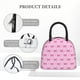 thumbnail image 4 of Fotbe Pink bows Bolsa de Almuerzo con Estampado, Lonchera Aislada, Contenedor de Comida Reutilizable Tipo Cooler a Prueba de Fugas, 4 of 6