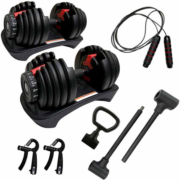 MotionGrey Adjustable Dumbbells 5-52.5 LB with High Strength Hand Grip & Converter - Convert Dumbbells to Barbell & Kettlebell, 15 Adjustable Weight Settings, Anti-Slip Metal Hand