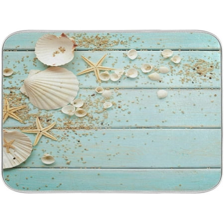 

Dish Drying Mat for Kitchen Counter Farm Lemon Truck Dish Drying Rack Pads Kitchen Counter Mats Dish Dry Pad 16x18 inch