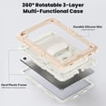 thumbnail image 3 of Funda para Samsung Galaxy Tab A11 Plus de 11 pulgadas (2025) y A9 Plus de 11 pulgadas (2023), resistente, a prueba de golpes, con soporte giratorio de 360° y correa de mano/bandolera., 3 of 9