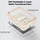 thumbnail image 3 of Funda para Samsung Galaxy Tab A11 Plus de 11 pulgadas (2025) y A9 Plus de 11 pulgadas (2023), resistente, a prueba de golpes, con soporte giratorio de 360° y correa de mano/bandolera., 3 of 9