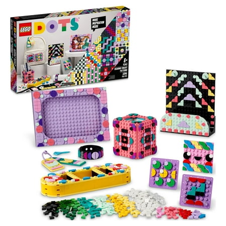 UPC: 0673419358156 | LEGO DOTS Designer Toolkit – Patterns 41961  10 in 1 Toy Craft Set for Kids with Patches  Photo Frame  Pencil Holder  Storage Tray  Creative Activity