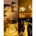 thumbnail image 5 of piezas - Cadena de luces LED para botellas, 2 m, 20 LED, impermeable, alambre de cobre flexible, decoración para Halloween, Navidad, fiestas, bodas, jardín, césped, blanco cálido [Clasificación energé, 5 of 5