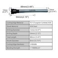 thumbnail image 2 of Brocas Forstner de carburo de tungsteno de 12 mm para sierra de corona de madera, abridor de barrena, herramienta de perforación para carpintería, cortador de madera, 2 of 3