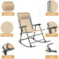 Devoko Patio Rocking Zero Gravity Chair Foldable, Portable Outdoor