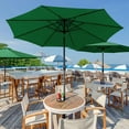 thumbnail image 2 of Vineego 9 FT Market Patio Umbrella Outdoor Straight Umbrella with Tilt Adjustable,Green, 2 of 8