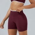 thumbnail image 6 of LIIPEE Womens Shorts Athleisure Solid Color Mid Seamless Waistband Pull-On Bike Ladies Casual Summer Tight Breathable Soft Fashion Daily Comfortable -Lifting Yoga Shorts,L, 6 of 6