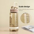 thumbnail image 5 of Taza de plástico de 550ml/750ml, botella de agua para viajes al aire libre, para deporte, Fitness, Camping, gimnasio, ciclismo, botella de agua deportiva con asa, 5 of 5