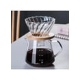 thumbnail image 4 of V60 Glass Coffee Dripper With Wooden Base Clear, Pour Over Coffee Dripper, Glass Coffee Filter with Double Layer Mesh, Cone Shape, 4 of 5