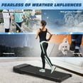thumbnail image 5 of Haverchair Walking Pad Treadmill - Under Desk Treadmill 2 in 1 for Walking and Jogging, Portable Walking Treadmills with Remote Control for Home, 2.5HP Low-Noise Compact Treadmill in LED Display, 5 of 8
