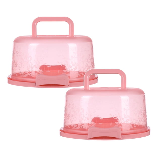Oleegame 2PC Produce Storage Portable Cake Box Cake And Cupcake Cake Holder Container For Cake Pie