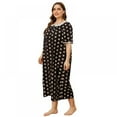 thumbnail image 4 of Chemise de Nuit Longue à Imprimé pour Femmes Grande Taille TG-4TG, 4 of 5