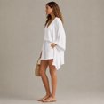 thumbnail image 3 of Linen Set Women Summer Spring 3 Piece Lounge Sets Cardigan Matching Tank Tops and Wide Leg Casual Vacation Outfits White M, 3 of 3