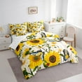 thumbnail image 3 of Castle Fairy Floral Sunflower 7-Piece Twin Bedding Sets,Flying Butterfly Bedding Comforter Set,Lodge Cabin Breathable Sheet Sets,Super Cozy Rustic Room Decor, 3 of 8