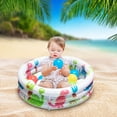 thumbnail image 4 of Ohmyroo 35 Inch Inflatable Dinosaur Pool Thickened PVC Portable Wading Pool For Backyard Patio And Summer Outdoor Water Relaxation, 4 of 9