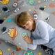 thumbnail image 5 of Juego de sábanas dobles para niños Joiedomi Astronaut de 3 piezas de microfibra suave, 5 of 7
