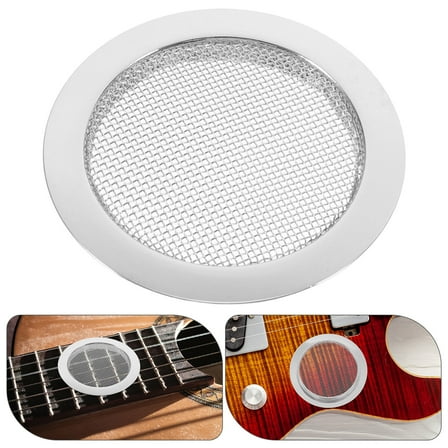 Acoustic Guitar Soundhole Cover Metal Sound Hole Insert Guitar Soundhole Screen Replacement Screened Soundhole Insert Guitar Hole Cover