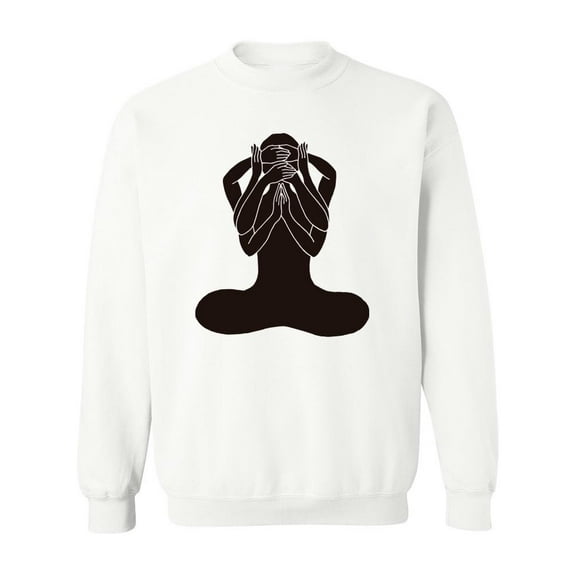 Chakra Lotus Pose Yoga. Sweatshirt Women -Image by Shutterstock, Female Medium