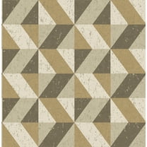 Decorline Cerium Gold Concrete Geometric Wallpaper