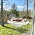 thumbnail image 4 of Sahpxhe Bird Feeders Outdoor, Plastic Window Suction Cup Feeder for Wild Birds Watching Backyard Decor White, 4 of 7