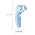 thumbnail image 3 of Jumpingount Cepillo de limpieza facial eléctrico, cepillos de de espinillas giratorios automáticos profundos recargables, dispositivo de Cuerpo del baño Azul Jumpingount CE014423-02, 3 of 6