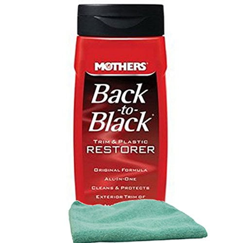 Mothers black to black trim plastic restorer 12 oz bundle with