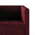 thumbnail image 5 of Castle Place Luxurious Corduroy Velvet Upholstered Armchair, Red, 5 of 7