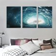 thumbnail image 3 of Nawypu  Framed Canvas Wall Art Natural ice cave Photo Print Poster Large Size Stretched & Framed Artwork Home Decor for Living Room Ready to Hang 12''x16''X3 Panels, 3 of 4