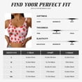 thumbnail image 6 of Lsque Hand Drawn Strawberry Printed Women'S Sports Bra, Compression, Moisture Wicking, High-Impact Sports Bra For Women,Supportive sports bra-Large, 6 of 9