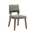 thumbnail image 3 of Channell Wood Dining Chair in Walnut Finish with Charcoal Fabric - Set of 6, 3 of 14
