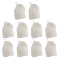 thumbnail image 3 of 10PCS 6x8cm Cotton Reuseable Drawstring Bags Strainer Filter Bag For Nut Milk Tea Fruit Juice, 3 of 7