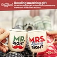 thumbnail image 3 of Triple Gifffted Mr Right Mrs Always Right Coffee Mugs Gifts Ideas for Couples, Wedding Anniversary, Engagement, Christmas, His & Hers, Bride and Groom, Parents, Newlyweds Bridal Shower, Ceramic 380ml, 3 of 4