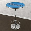 thumbnail image 3 of Dallas Mavericks Fade Bar Table with Adjustable Footrest and Acrylic Top, 3 of 5