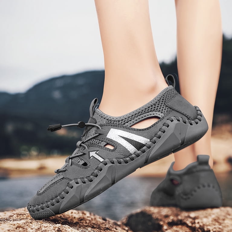 Men\'s Black Closed Toe Athletic Outdoor Waterproof Hiking Sandals Shoes Amazon.com | NORTIV 8 Men main image 2